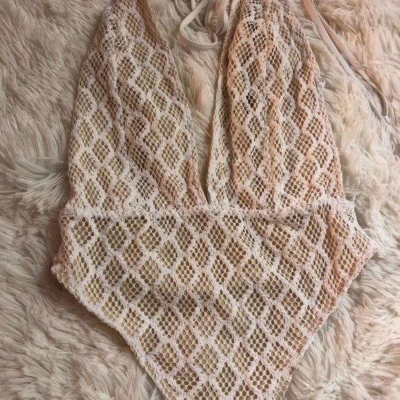 Free People Fishnet Lace Lima One-Piece Swimsuit - Picture 9 of 11